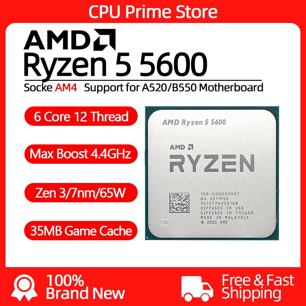 AMD Ryzen 5 5600 μ, 6 ھ 12 , 4.4GHz Zen 3 7nm 65W , AM4 ũž PC ̸ μ, Ryzen 5600